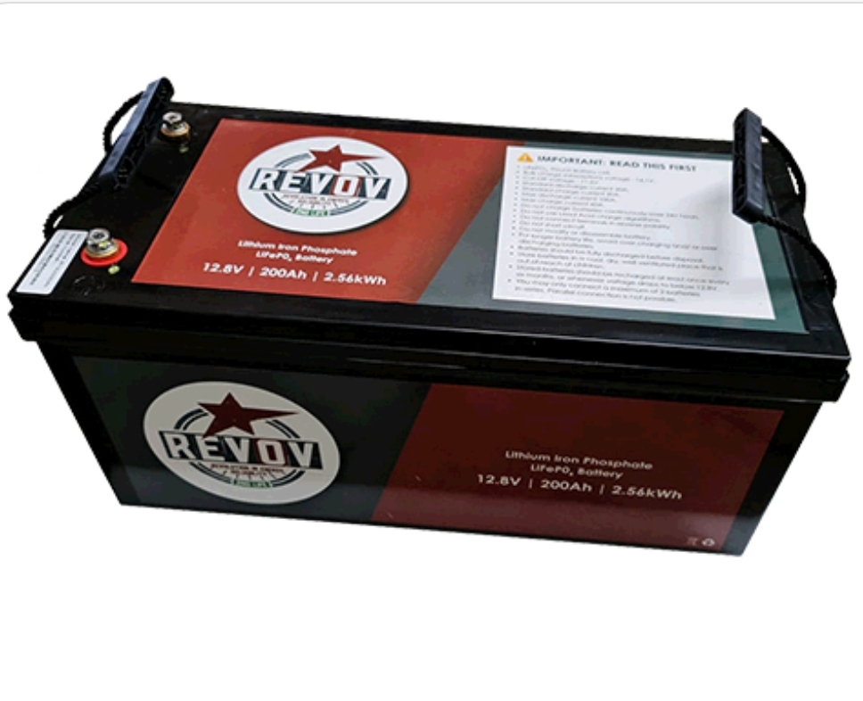 REVOV 12V 200AH Lithium Ion lithium battery/ 2.56KWH usable energy - Image 2