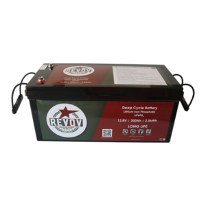 REVOV 12V 200AH Lithium Ion lithium battery/ 2.56KWH usable energy