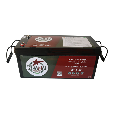 REVOV 12V 200AH Lithium Ion lithium battery/ 2.56KWH usable energy